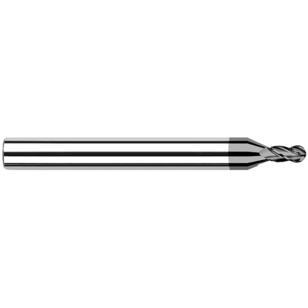 End Mill - CVD Diamond - Ball, 0.0620" (1/16), Shank Dia.: 1/8"